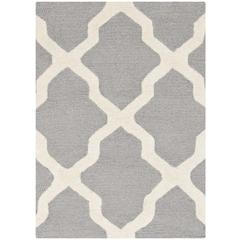 CAMBRIDGE, SILVER / IVORY, 2' X 3', Area Rug, CAM121D-2