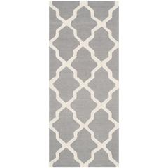 CAMBRIDGE, SILVER / IVORY, 2'-6" X 6', Area Rug, CAM121D-26