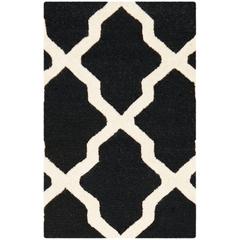 CAMBRIDGE, BLACK / IVORY, 2' X 3', Area Rug, CAM121E-2