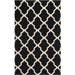 CAMBRIDGE, BLACK / IVORY, 5' X 8', Area Rug, CAM121E-5