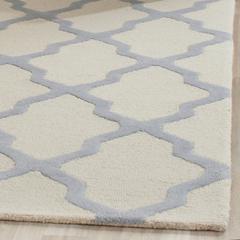 CAMBRIDGE, IVORY / LIGHT BLUE, 4' X 6', Area Rug, CAM121F-4