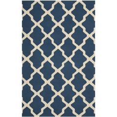 CAMBRIDGE, NAVY BLUE / IVORY, 5' X 8', Area Rug, CAM121G-5