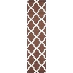 CAMBRIDGE, DARK BROWN / IVORY, 2'-6" X 10', Area Rug, CAM121H-210