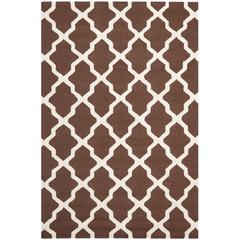 CAMBRIDGE, DARK BROWN / IVORY, 6' X 9', Area Rug, CAM121H-6