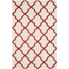CAMBRIDGE, IVORY / RUST, 5' X 8', Area Rug, CAM121I-5