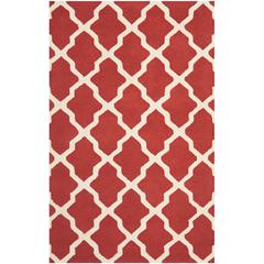 CAMBRIDGE, RUST / IVORY, 5' X 8', Area Rug, CAM121L-5