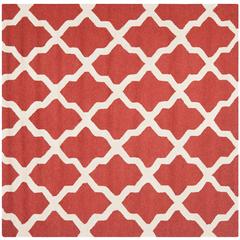 CAMBRIDGE, RUST / IVORY, 6' X 6' Square, Area Rug, CAM121L-6SQ