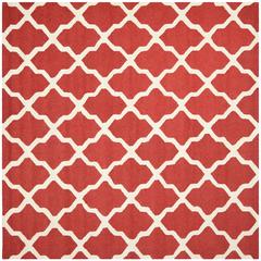 CAMBRIDGE, RUST / IVORY, 8' X 8' Square, Area Rug, CAM121L-8SQ