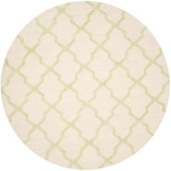 CAMBRIDGE, IVORY / LIGHT GREEN, 8' X 8' Round, Area Rug