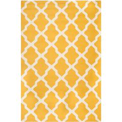 CAMBRIDGE, GOLD / IVORY, 6' X 9', Area Rug, CAM121Q-6