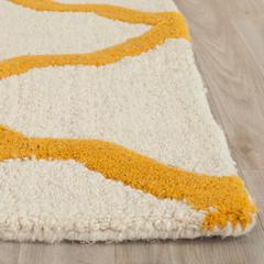 CAMBRIDGE, IVORY / GOLD, 6' X 9', Area Rug