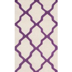 CAMBRIDGE, IVORY / PURPLE, 2'-6" X 4', Area Rug, CAM121V-24