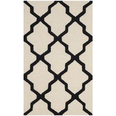 CAMBRIDGE, IVORY / BLACK, 3' X 5', Area Rug, CAM121W-3