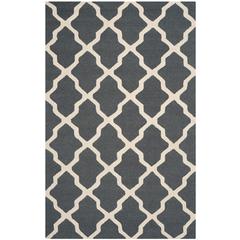 CAMBRIDGE, DARK GREY / IVORY, 5' X 8', Area Rug, CAM121X-5
