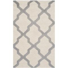 CAMBRIDGE, IVORY / SILVER, 2'-6" X 4', Area Rug, CAM121Y-24
