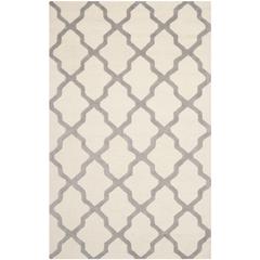 CAMBRIDGE, IVORY / SILVER, 5' X 8', Area Rug, CAM121Y-5