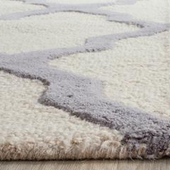 CAMBRIDGE, IVORY / SILVER, 6' X 9', Area Rug, CAM121Y-6