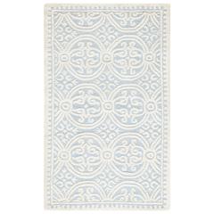 CAMBRIDGE, LIGHT BLUE / IVORY, 3' X 5', Area Rug, CAM123A-3