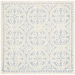 CAMBRIDGE, LIGHT BLUE / IVORY, 4' X 6', Area Rug, CAM123A-4