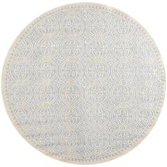 CAMBRIDGE, LIGHT BLUE / IVORY, 10' X 10' Round, Area Rug, CAM123A-10R