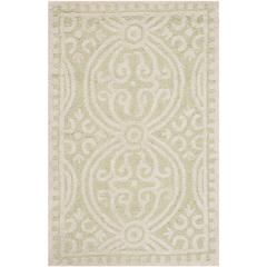 CAMBRIDGE, LIGHT GREEN / IVORY, 2' X 3', Area Rug, CAM123B-2