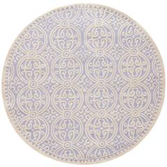CAMBRIDGE, LAVANDER / IVORY, 4' X 4' Round, Area Rug