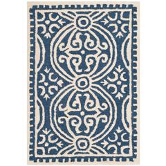 CAMBRIDGE, NAVY BLUE / IVORY, 2' X 3', Area Rug, CAM123G-2