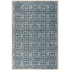 CAMBRIDGE, NAVY BLUE / IVORY, 6' X 9', Area Rug, CAM123G-6