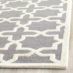 CAMBRIDGE, SILVER / IVORY, 5' X 8', Area Rug, CAM125D-5