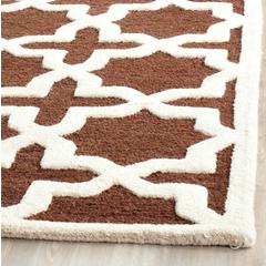 CAMBRIDGE, DARK BROWN / IVORY, 5' X 8', Area Rug, CAM125H-5