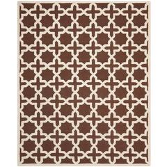 CAMBRIDGE, DARK BROWN / IVORY, 8' X 10', Area Rug, CAM125H-8