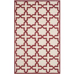 CAMBRIDGE, IVORY / RUST, 5' X 8', Area Rug, CAM125I-5