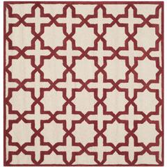 CAMBRIDGE, IVORY / RUST, 6' X 6' Square, Area Rug, CAM125I-6SQ