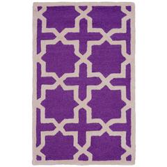 CAMBRIDGE, PURPLE / IVORY, 2' X 3', Area Rug, CAM125K-2