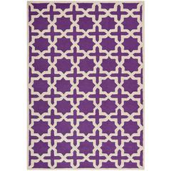 CAMBRIDGE, PURPLE / IVORY, 6' X 9', Area Rug, CAM125K-6