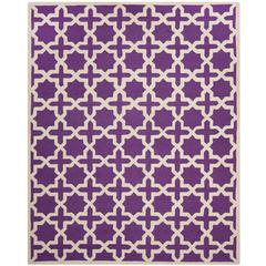 CAMBRIDGE, PURPLE / IVORY, 10' X 14', Area Rug, CAM125K-10