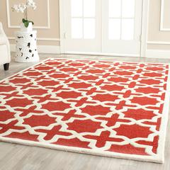 CAMBRIDGE, RUST / IVORY, 5' X 8', Area Rug, CAM125L-5
