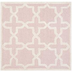 CAMBRIDGE, LIGHT PINK / IVORY, 4' X 4' Square, Area Rug, CAM125M-4SQ