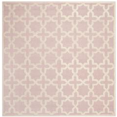 CAMBRIDGE, LIGHT PINK / IVORY, 6' X 6' Square, Area Rug, CAM125M-6SQ