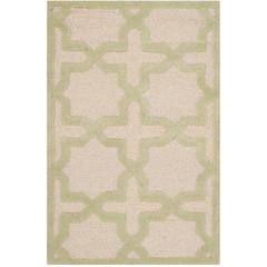CAMBRIDGE, IVORY / LIGHT GREEN, 2'-6" X 4', Area Rug, CAM125N-24
