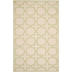 CAMBRIDGE, IVORY / LIGHT GREEN, 5' X 8', Area Rug, CAM125N-5