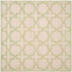 CAMBRIDGE, IVORY / LIGHT GREEN, 6' X 6' Square, Area Rug, CAM125N-6SQ
