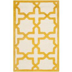 CAMBRIDGE, IVORY / GOLD, 2' X 3', Area Rug, CAM125U-2
