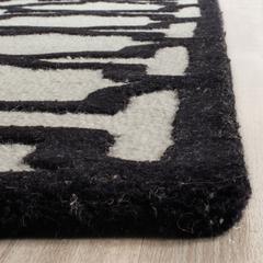 CAMBRIDGE, IVORY / BLACK, 4' X 6', Area Rug, CAM125W-4