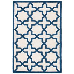 CAMBRIDGE, IVORY / NAVY, 4' X 6', Area Rug, CAM125Z-4