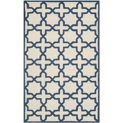 CAMBRIDGE, IVORY / NAVY, 5' X 8', Area Rug, CAM125Z-5