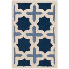 CAMBRIDGE, BLUE / IVORY, 2' X 3', Area Rug, CAM127A-2