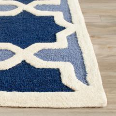 CAMBRIDGE, BLUE / IVORY, 6' X 9', Area Rug, CAM127A-6