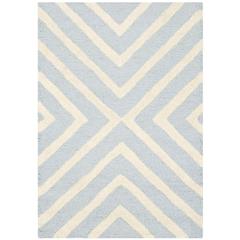 CAMBRIDGE, LIGHT BLUE / IVORY, 2' X 3', Area Rug, CAM129A-2