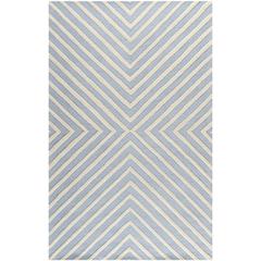 CAMBRIDGE, LIGHT BLUE / IVORY, 5' X 8', Area Rug, CAM129A-5
